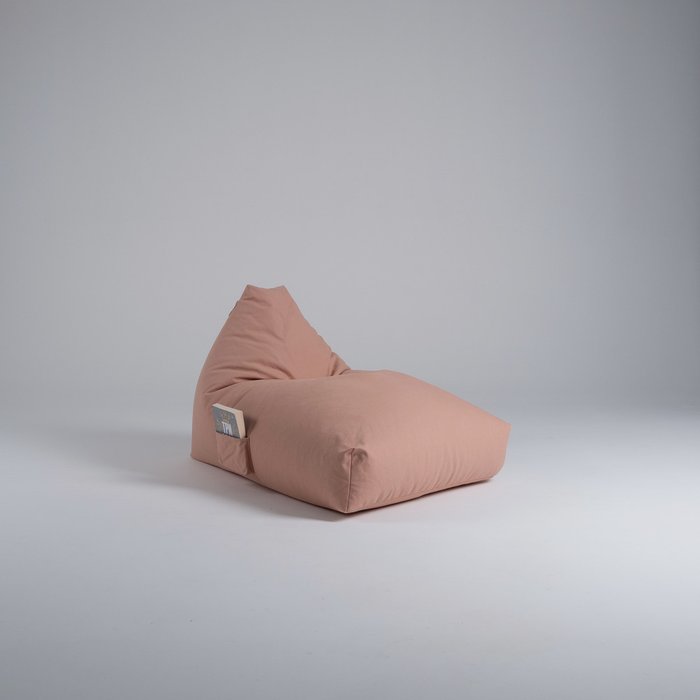 Кресло-мешок XL из натурального хлопка розового цвета - купить Бескаркасная мебель по цене 17000.0