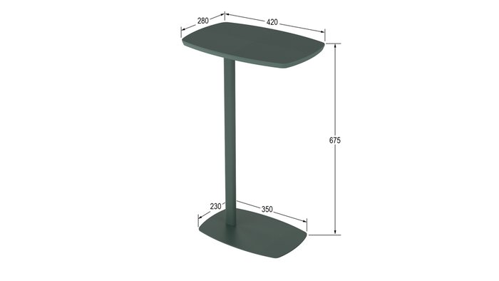Кофейный стол Дей зеленого цвета - купить Кофейные столики по цене 4455.0