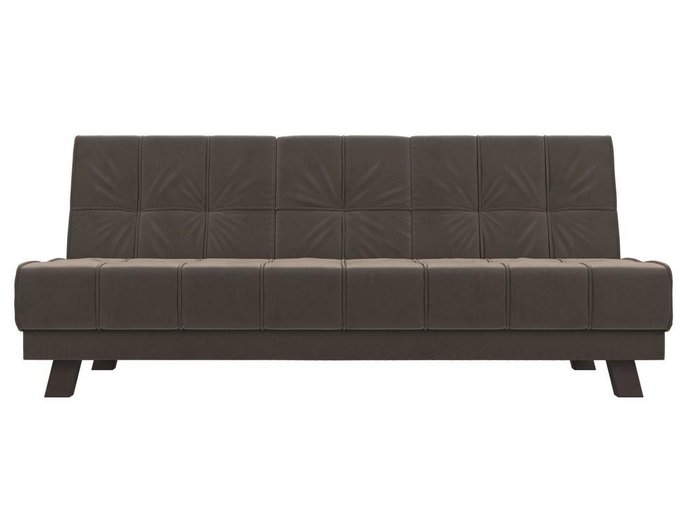 Прямой диван-кровать Винсент коричневого цвета - купить Прямые диваны по цене 31999.0