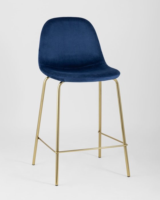 Стул полубарный Валенсия синего цвета - купить Барные стулья по цене 7990.0