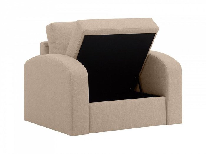 Кресло Peterhof серо-бежевого цвета с ёмкостью для хранения - лучшие Интерьерные кресла в INMYROOM