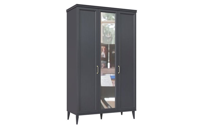 Шкаф для одежды Орландо темно-серого цвета - купить Шкафы распашные по цене 81190.0