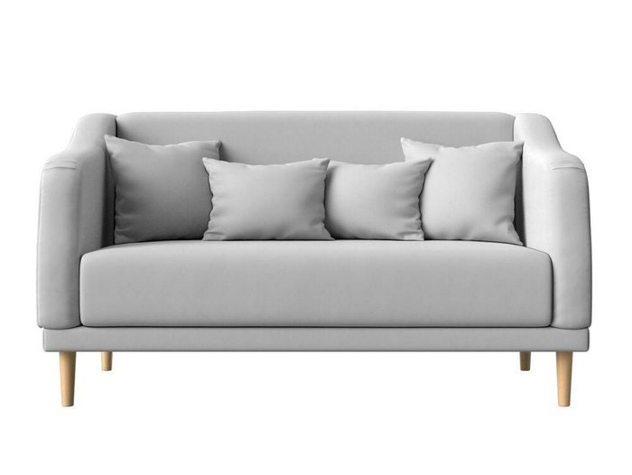 Прямой диван Киото белого цвета (экокожа) - купить Прямые диваны по цене 30999.0