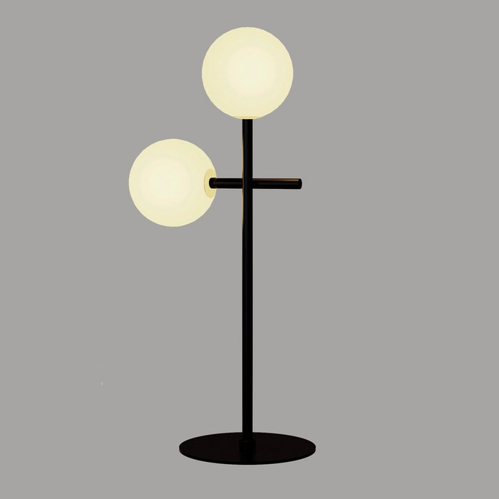 Лампа настольная Cellar черного цвета с белыми плафонами - купить Настольные лампы по цене 25506.0