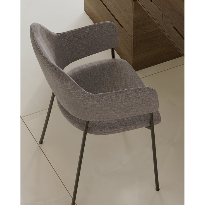 Кресло Wendy серого цвета - лучшие Обеденные стулья в INMYROOM