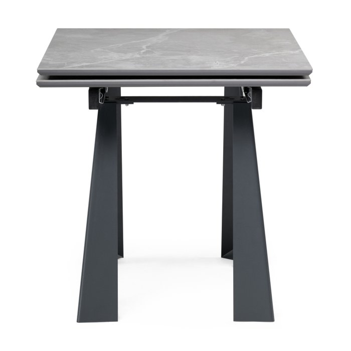 Раздвижной обеденный стол Бэйнбрук М серого цвета - лучшие Обеденные столы в INMYROOM