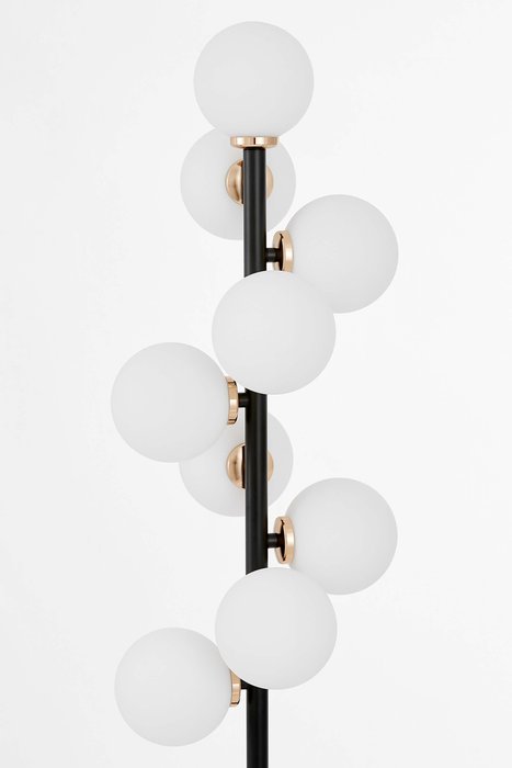 Торшер Lumina Deco Marsiada LDF 6033-9 BK+F.GD - лучшие Торшеры в INMYROOM