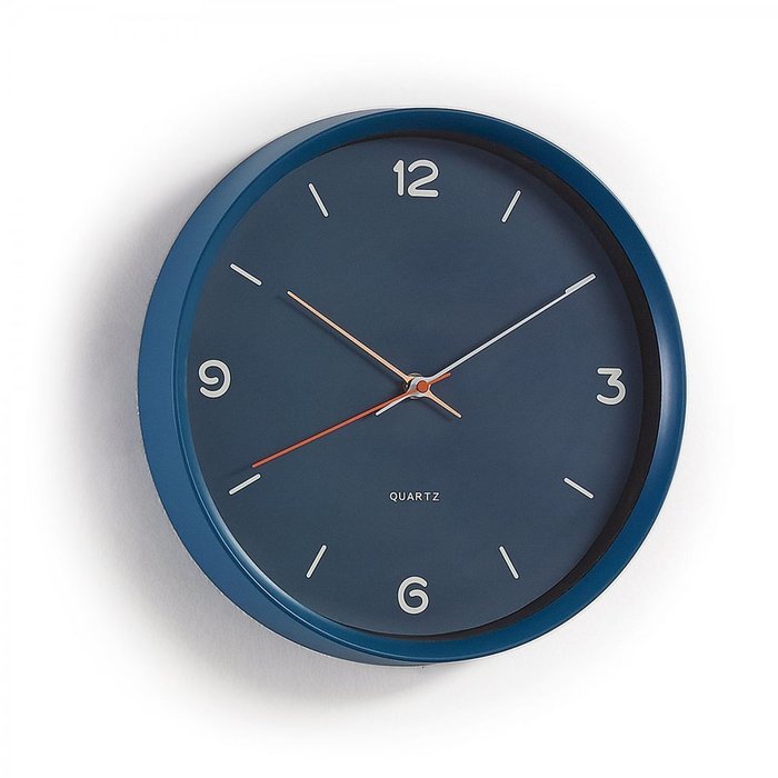Настенные часы Mercure из синего пластика