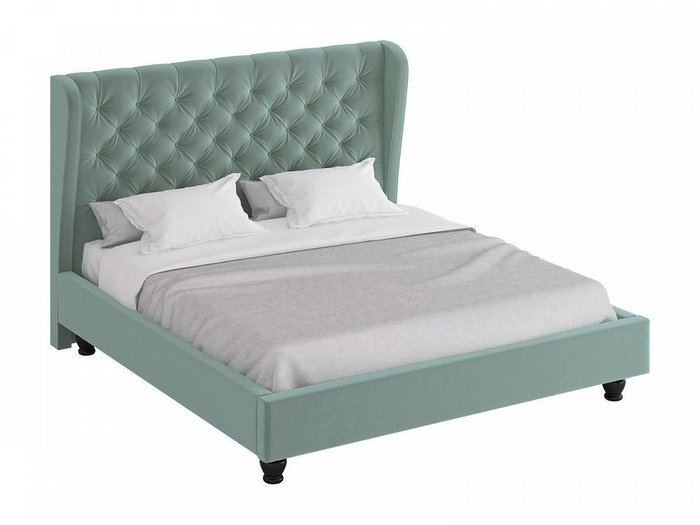 Кровать Jazz серо-зеленого цвета 200х200