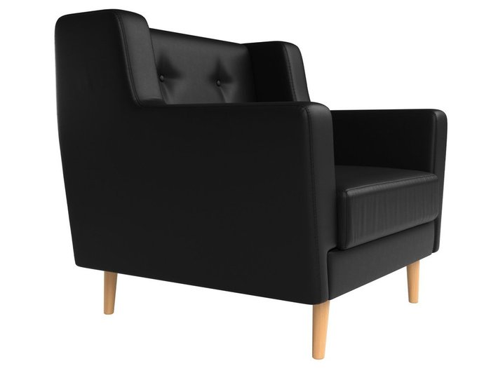 Кресло Брайтон черного цвета (экокожа) - лучшие Интерьерные кресла в INMYROOM