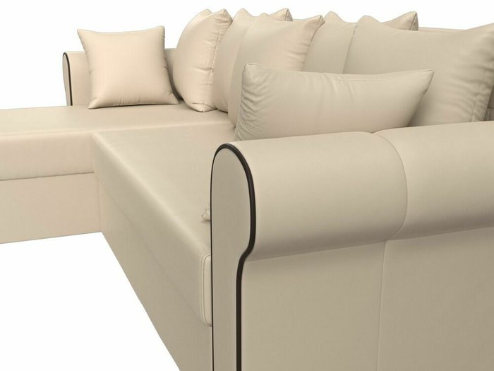 Угловой диван-кровать Рейн бежевого цвета левый угол - лучшие Угловые диваны в INMYROOM