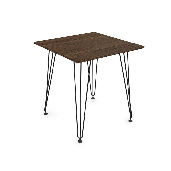 Обеденный стол Elegant 70х70 коричневого цвета