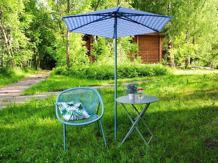 Кресло Breeze Blue с металлическим каркасом - купить Садовые кресла по цене 7690.0