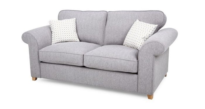Двухместный раскладной диван Angelic серый - купить Прямые диваны по цене 72300.0