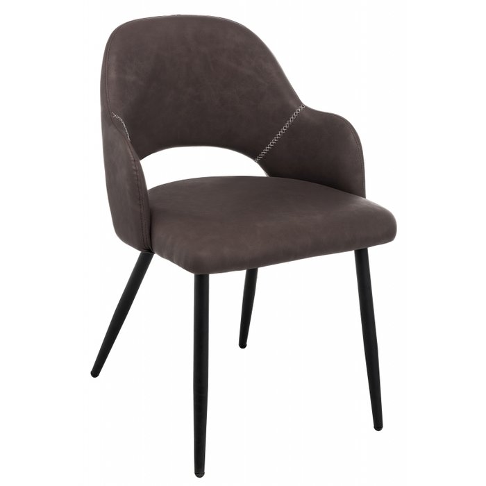 Стул с подлокотниками Konor коричневого цвета - купить Обеденные стулья по цене 6640.0