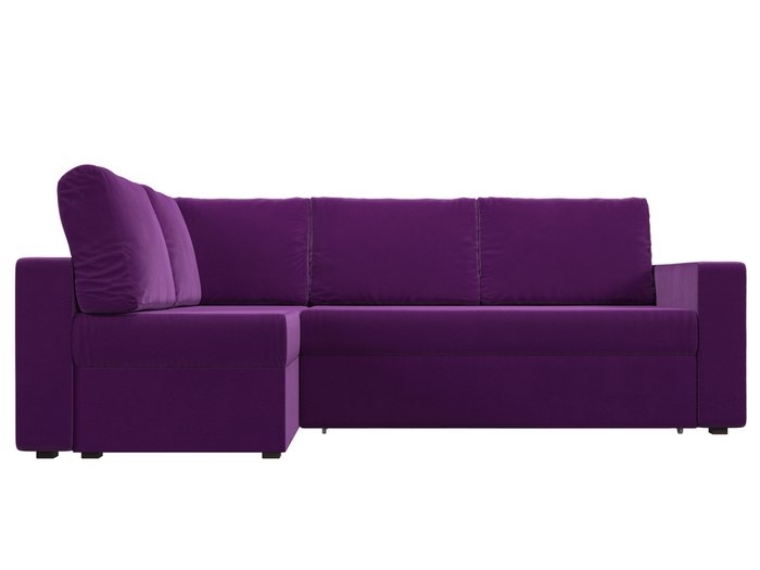 Угловой диван-кровать Оливер фиолетового цвета левый угол - купить Угловые диваны по цене 48999.0