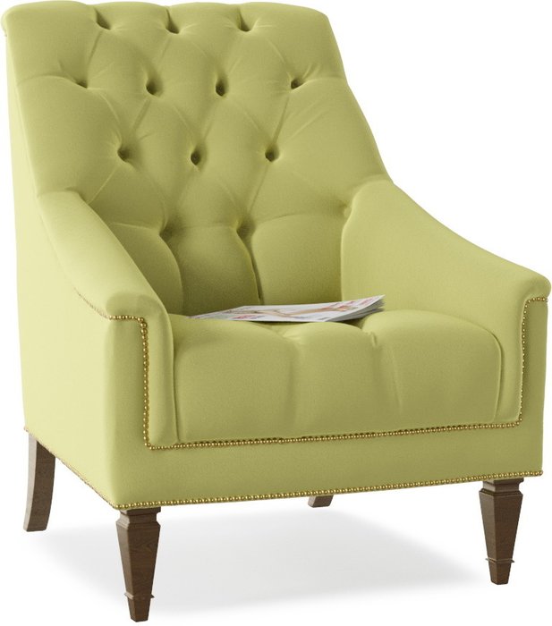 Кресло Элеганс Schnadig Green светло-зеленого цвета