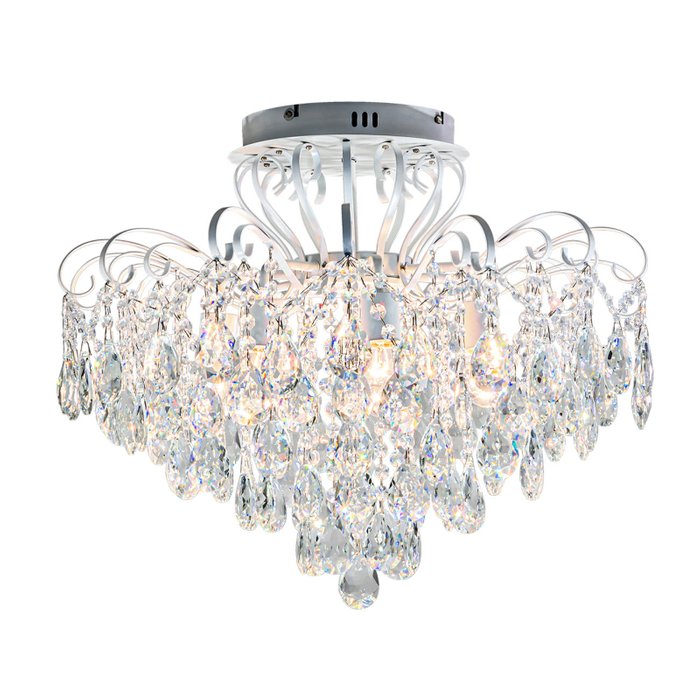 Люстра на штанге White/Silver 1121/7PL (хрусталь, цвет прозрачный) Люстра на штанге White/Silver 1121/7PL (хрусталь, цвет прозрачный)