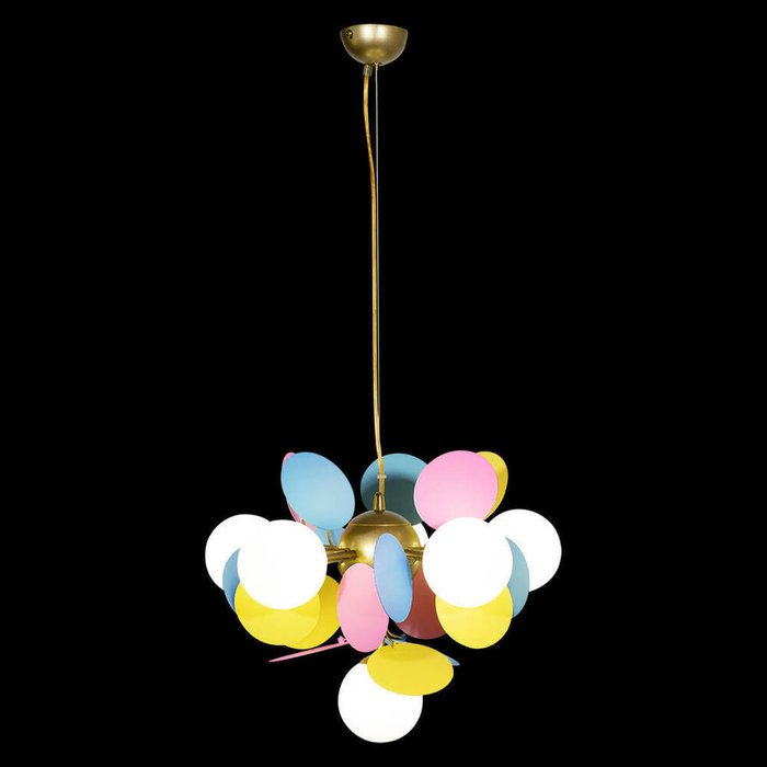 Подвесная люстра MATISSE 10008/6 mult (стекло, цвет белый) - купить Подвесные люстры по цене 16390
