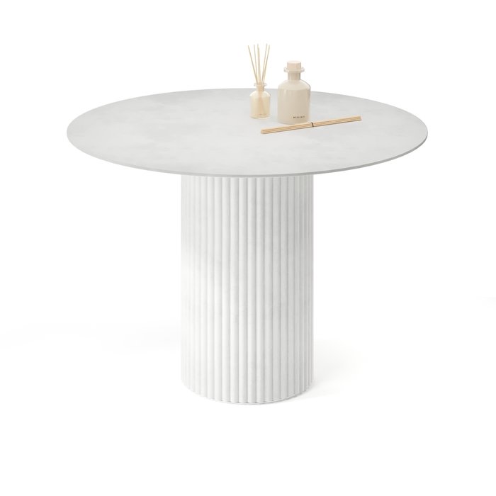 Обеденный стол Фелис M белого цвета - купить Обеденные столы по цене 62192.0
