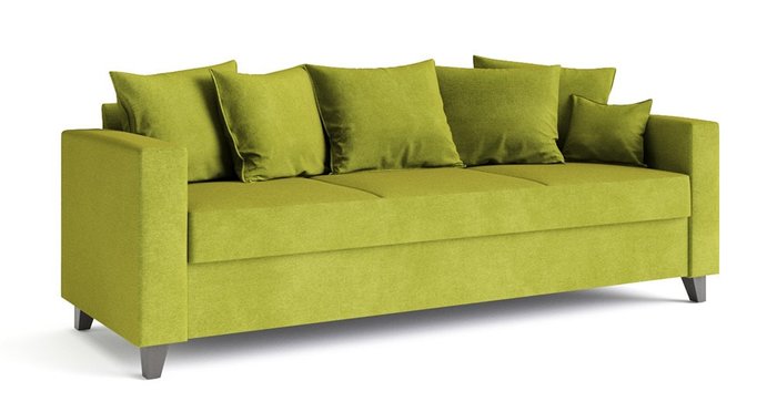 Диван-кровать Эмилио зеленого цвета - купить Прямые диваны по цене 59488.0