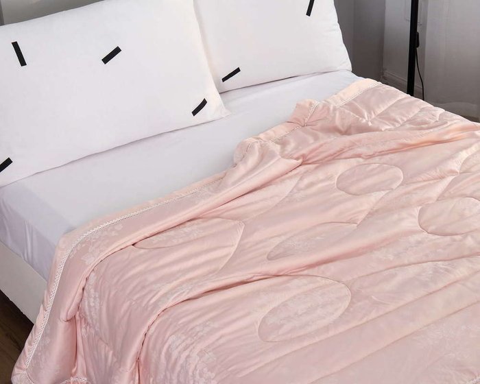 Одеяло Шарлиз 200х220 пудрового цвета - купить Одеяла по цене 11880.0