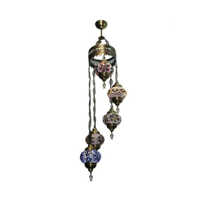 Подвесная люстра Марокко из металла и стекла - купить Подвесные люстры по цене 17050.0