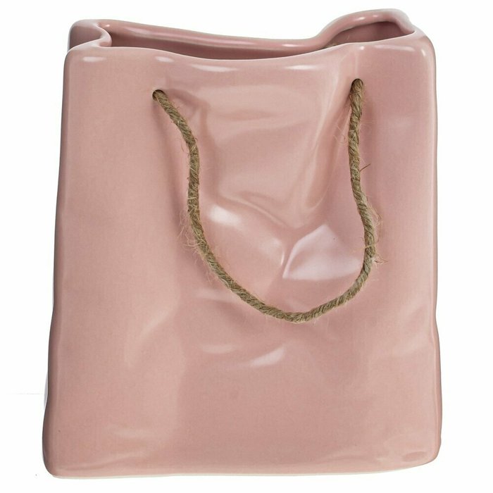 Ваза Bag розового цвета - лучшие Вазы в INMYROOM Ваза Bag розового цвета - лучшие Вазы в INMYROOM