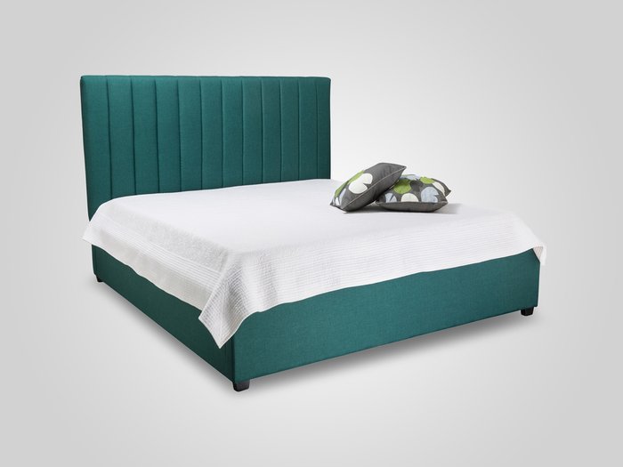 Кровать с подъемным механизмом зеленого цвета 180x200 - купить Кровати для спальни по цене 58000.0