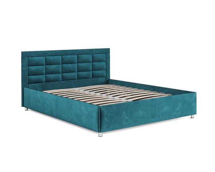 Кровать Версаль 160х190 сине-зеленого цвета с подъемным механизмом (вельвет) - лучшие Кровати для спальни в INMYROOM