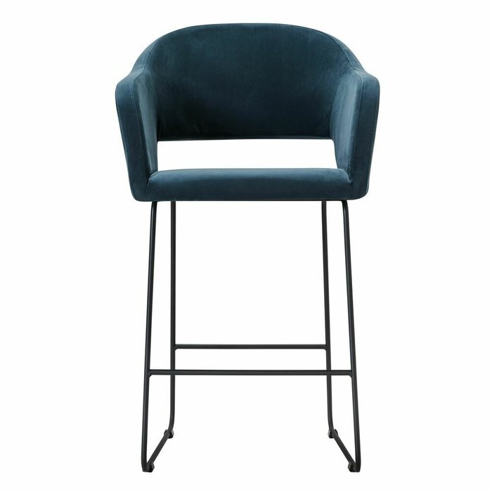 Полубарный стул Oscar тёмно-синего цвета - купить Барные стулья по цене 12760.0