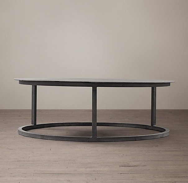Кофейный столик Mercer round zinc