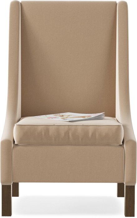 Кресло Лайн Fox бежевого цвета - купить Интерьерные кресла по цене 12650.0