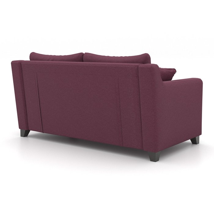 Двухместный диван Mendini MT (164 см) бордового цвета - лучшие Прямые диваны в INMYROOM