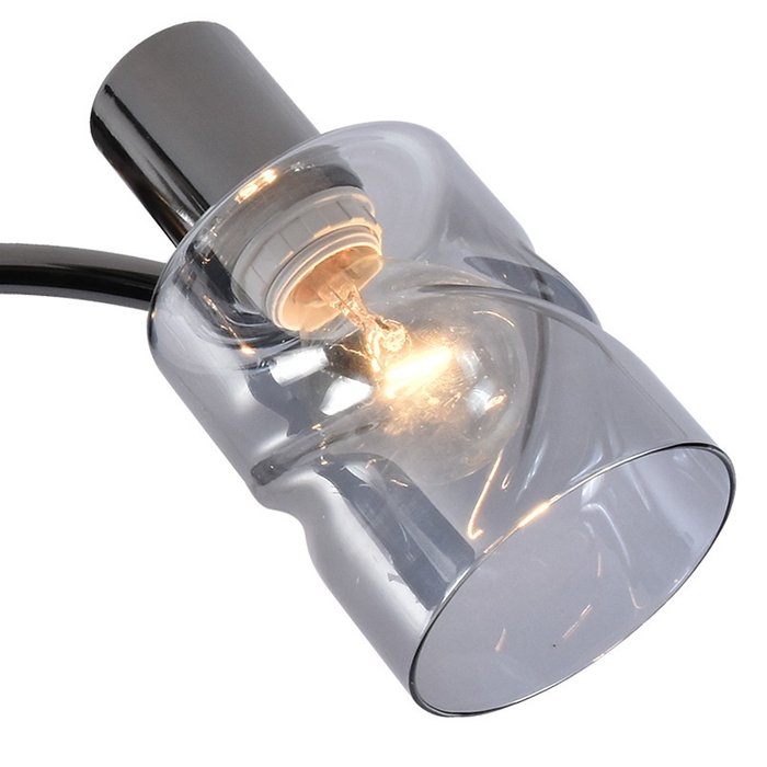 тройные споты 05964-0.8-04 DARK CHROME (стекло, цвет дымчатый) - купить Накладные споты по цене 3640