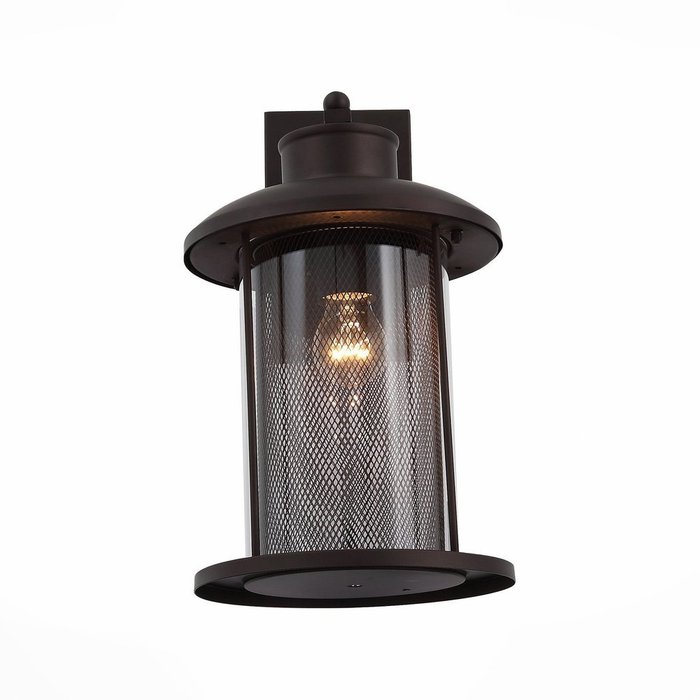 Уличный настенный светильник Lastero коричнево-серого цвета - лучшие Настенные уличные светильники в INMYROOM