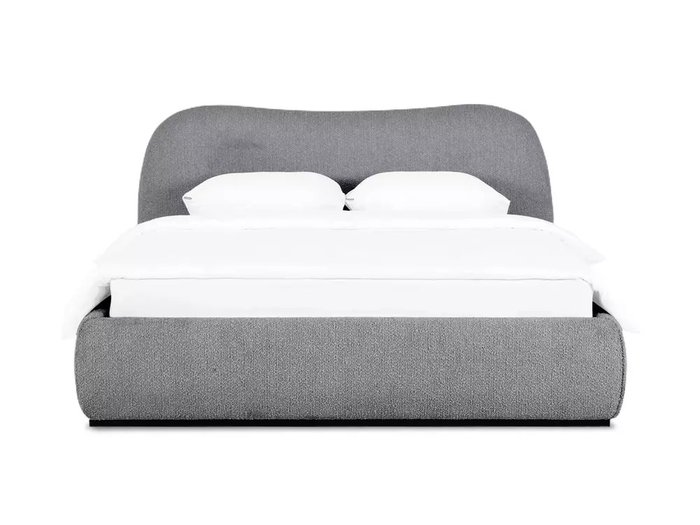 Кровать Patti 160х200 серого цвета без подъемного механизма - купить Кровати для спальни по цене 100980.0