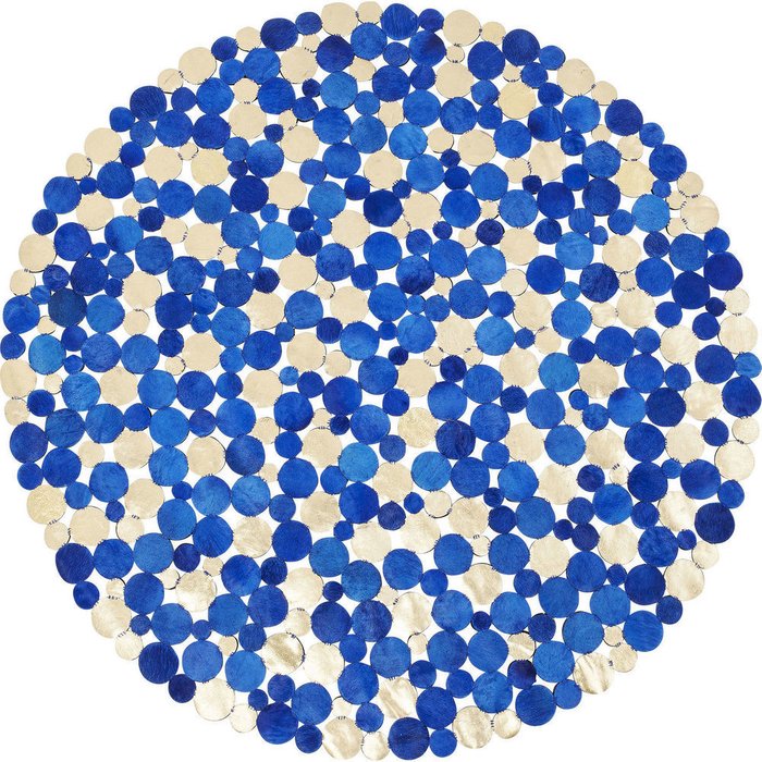 Ковер Circles синего цвета