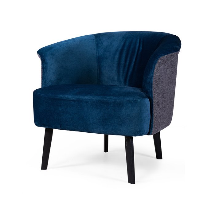 Кресло Lumire сине-серого цвета