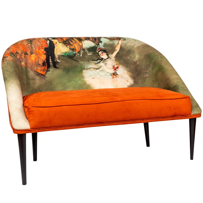 Диван Звезда балета оранжево-бежевого цвета - купить Прямые диваны по цене 80000.0