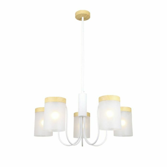 Люстра на штанге Harmony 1172/5P White (стекло, цвет белый) Люстра на штанге Harmony 1172/5P White (стекло, цвет белый)