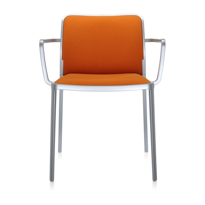 Стул Audrey Soft оранжевого цвета с подлокотниками - купить Обеденные стулья по цене 92160.0