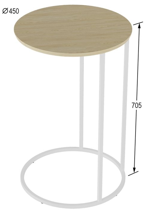 Стол кофейный Остин бежево-белого цвета - купить Кофейные столики по цене 3980.0