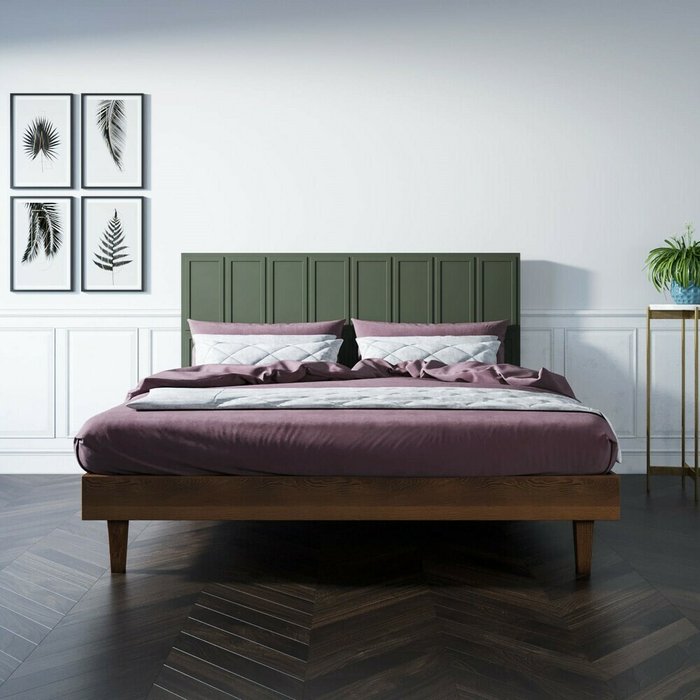 Кровать Andersen 180х200 с изголовьем зеленого цвета - купить Кровати для спальни по цене 133918.0