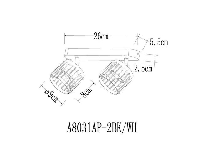 Спот Arte Lamp ATRIA A8031PL-2WH - купить Накладные споты по цене 2590.0