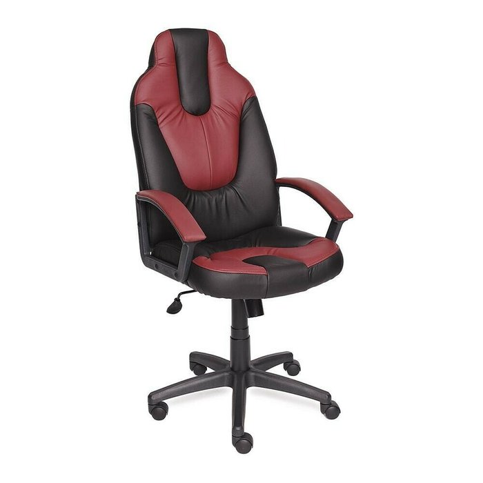 Кресло офисное Neo черно-бордового цвета