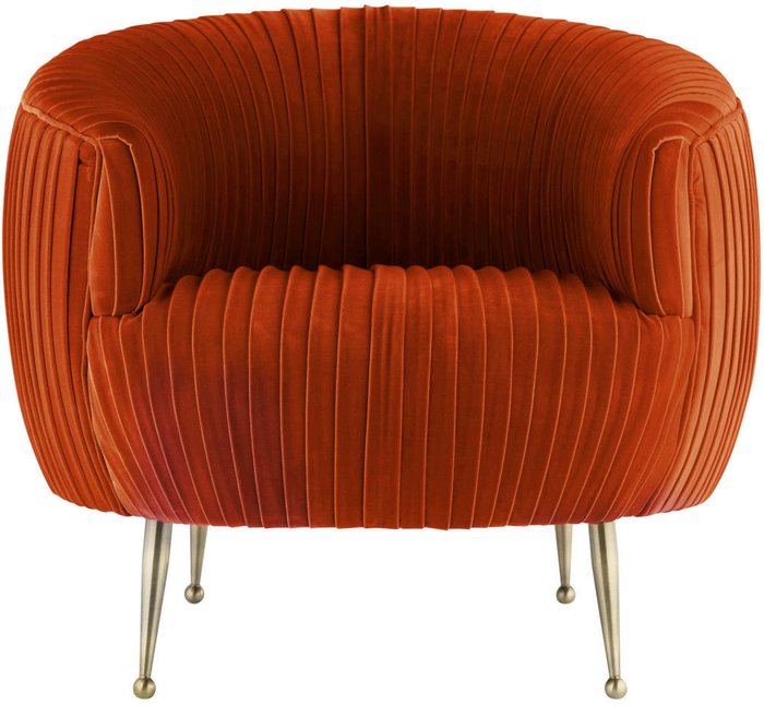 Кресло Poly Orange оранжевого цвета
