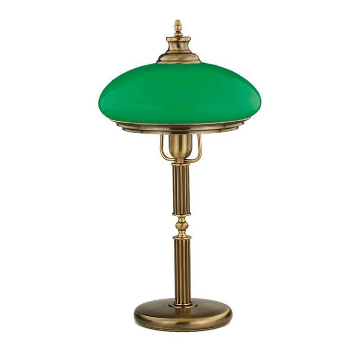 Настольная лампа Sorrento New с зеленым плафоном