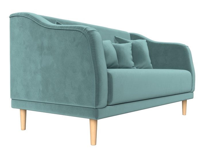 Прямой диван Киото бирюзового цвета - лучшие Прямые диваны в INMYROOM