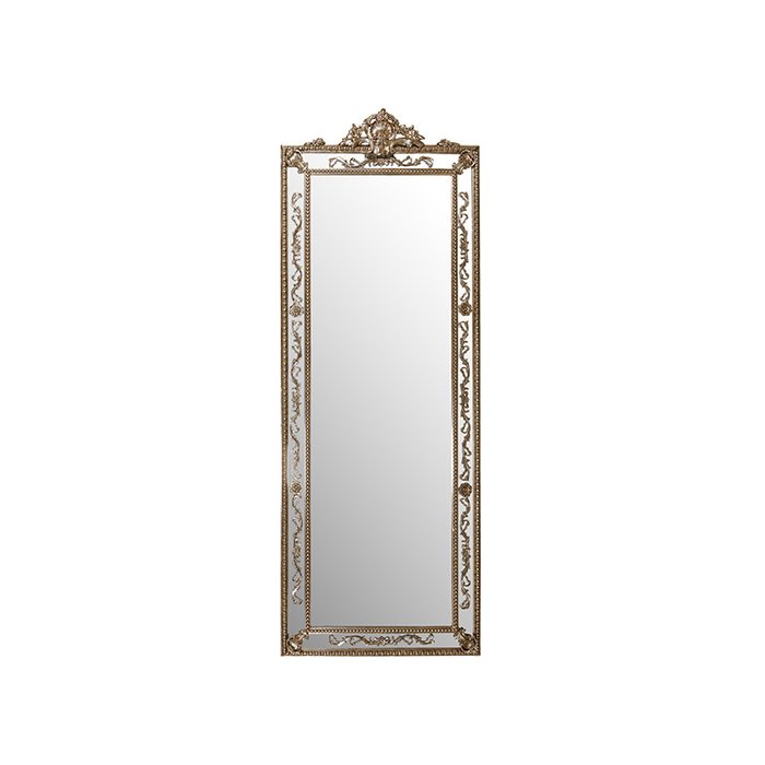 Зеркало напольное Ungava с декоративными элементами цвета золота